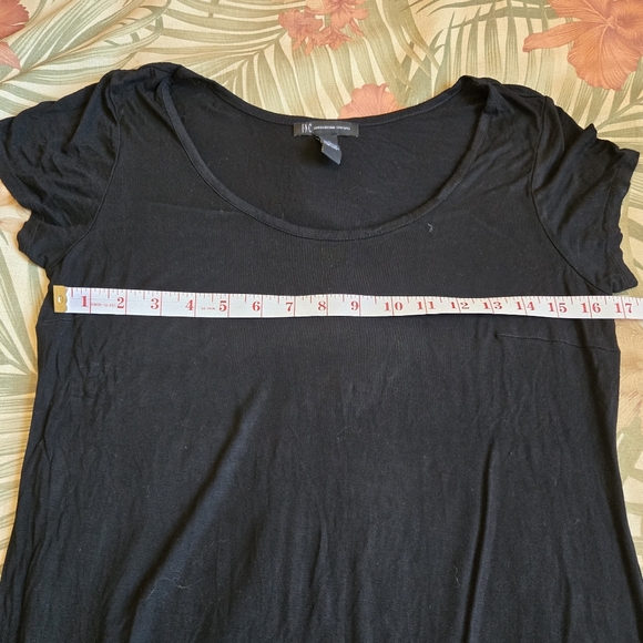 INC International Concepts Maxi Dress Large Black White Tie Dye Rhinestone - Picture 7 of 9